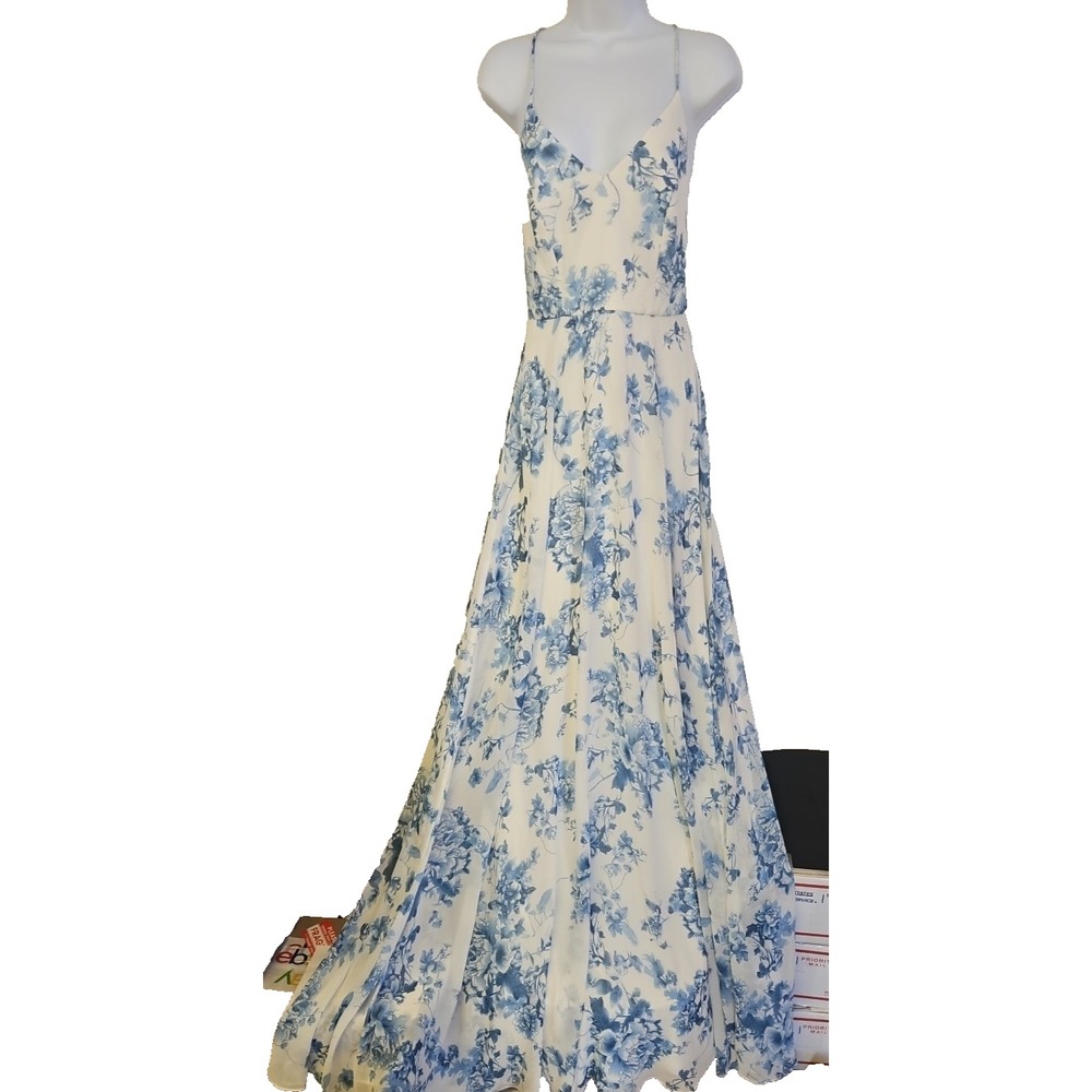 Thread Floral Chiffon Sleeveless Dress Size 8RL NWT‎ Formal Bridal Party Event